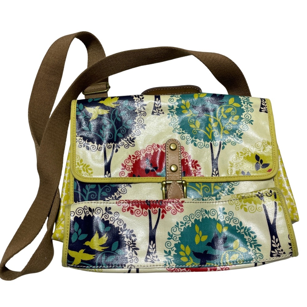Fossil Vintage Key Per Bird Cage Cross Body Bag Coated Canvas (slight mark)
